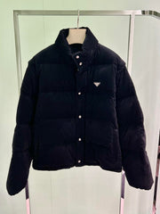 PRADA 25S VELVET PUFFER JACKET 458