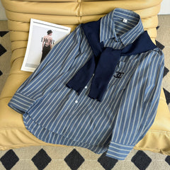 CHANEL SHIRT WITH SCARF DETAIL STYLE 51