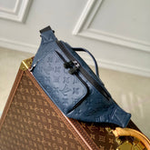 RUSH BUMBAG 30 IN DARK BLUE MONOGRAM SHADOW CALFSKIN