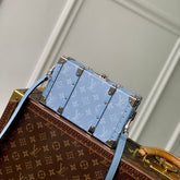 WALLET TRUNK TAIGARAMA 21.5 IN BLUE MONOGRAM COATED CANVAS