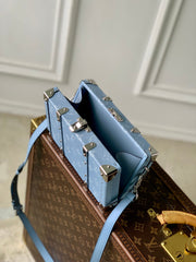 WALLET TRUNK TAIGARAMA 21.5 IN BLUE MONOGRAM COATED CANVAS