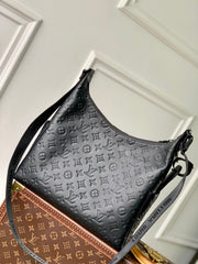 HOBO CARGO 35 IN BLACK MONOGRAM SHADOW CALFSKIN