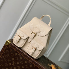 BACKUP BACKPACK 22 IN CREAM MONOGRAM EMPREINTE LEATHER
