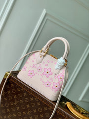ALMA BB TAKASHI MURAKAMI 23.5 IN PINK CHEEKY CHERRY BLOSSOM EPI CALFSKIN