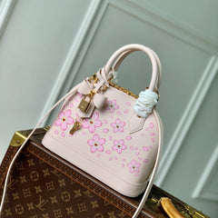 ALMA BB TAKASHI MURAKAMI 23.5 IN PINK CHEEKY CHERRY BLOSSOM EPI CALFSKIN