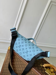 RUSH BUMBAG 30 IN SKY BLUE MONOGRAM SHADOW CALFSKIN