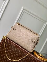 ANYTIME FLAP BAG 29.5 IN TOURTERELLE GRAY MONOGRAM CALFSKIN