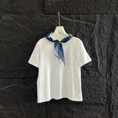 T-SHIRT WITH LV SILK SCARF IN JERSEY FABRIC 265970
