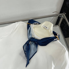 T-SHIRT WITH LV SILK SCARF IN JERSEY FABRIC 265970