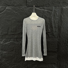 MIU LACE DRESS IN COTTON 265835