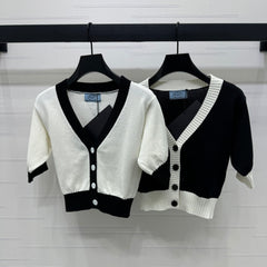 PRADA SHORT-SLEEVE KNIT TOP 269463