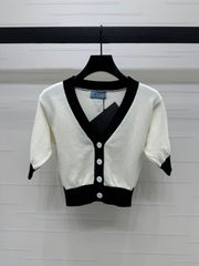 PRADA SHORT-SLEEVE KNIT TOP 269463