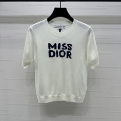 DIOR 25S MISS KNIT SHORT SLEEVE TOP 264242