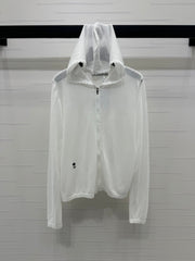 DIOR LACE-KNIT LONG-SLEEVE HOODIE WHITE 274970