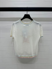 DIOR SHORT-SLEEVE KNIT TOP 269459