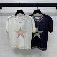DIOR SHORT-SLEEVE KNIT TOP 269459