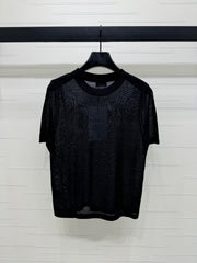 CHANEL CREW NECK SHORT-SLEEVE KNIT TOP 274965