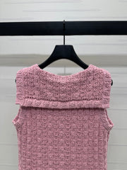 CHANEL 25S CROCHET SLEEVELESS VEST 264180