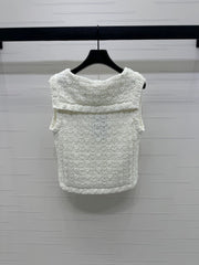 CHANEL 25S CROCHET SLEEVELESS VEST 264178