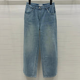 CHANEL 25S HIGH WAISTED DENIM PANTS 264194