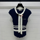 MIU 25S ICE STRIPE KNIT VEST 2264118