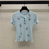 DIOR 25S RHINESTONE SWEATER 264084