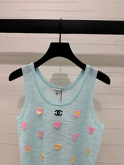 CHANEL 25S PATCHWORK TANK TOP 264144
