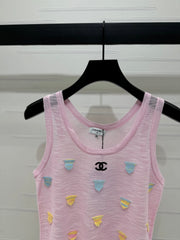 CHANEL 25S PATCHWORK TANK TOP 264143