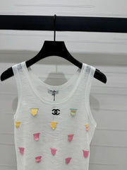 CHANEL 25S PATCHWORK TANK TOP 264142