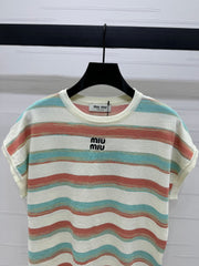 MIU 25S FLYING SLEEVE KNIT SWEATER 264148