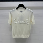 CHANEL SHORT-SLEEVE CREW NECK SWEATER 269419