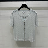 CHANEL SHORT-SLEEVE SEQUINNED KNIT CARDIGAN 269409
