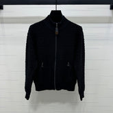 LV ZIP-UP LONG-SLEEVE KNIT CARDIGAN 274961