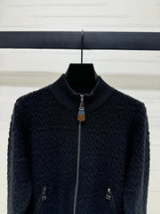 LV ZIP-UP LONG-SLEEVE KNIT CARDIGAN 274961