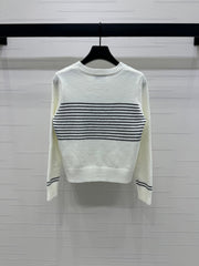 CHANEL CREW NECK LONG-SLEEVE KNIT SWEATER 274953