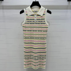 MIUMIU SLEEVELESS DRESS WITH COLLAR 274940