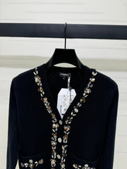 CHANEL KNIT CARDIGAN BLACK 274916