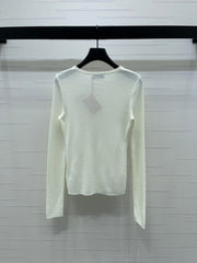 MIUMIU KNITTED LONG SLEEVE TOP STYLE 482