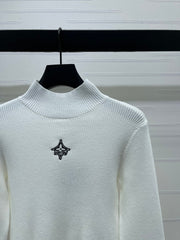 LV 25S LOGO-EMBROIDERED SWEATER 0088