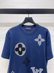 LV 25S SHORT-SLEEVE CREW NECK SWEATER 0090
