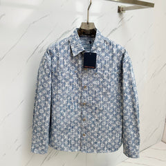 LV SHIRT JACKET IN BLUE MONOGRAM WASHED DENIM 238932