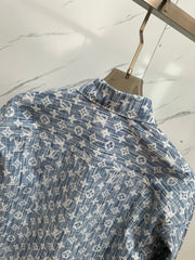 LV SHIRT JACKET IN BLUE MONOGRAM WASHED DENIM 238932