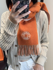 HERMES 25S SCARF 190 IN CASHMERE 854622
