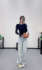 CHANEL 25S LONG-SLEEVE CREW NECK T-SHIRT 405