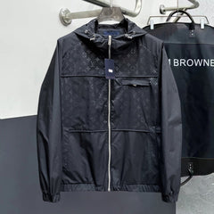 LV HOODED JACKET BLACK 239027