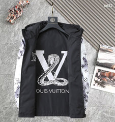 LV DOUBLE-SIDED JACKET BLACK AND WHITE 238980