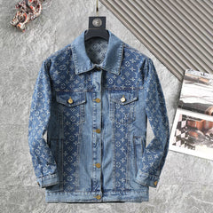 LV LIGHT BLUE MONOGRAM DENIM SHIRT JACKET 238981