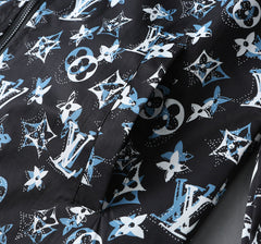 LV HOODED JACKET BLACK MONOGRAM 238982