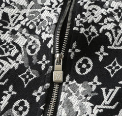 LV SHIRT JACKET IN BLACK MIX WHITE MONOGRAM JACQUARD FABRIC 238989
