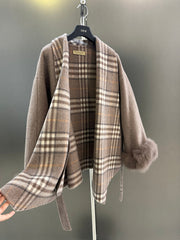 BURBERRY 25S PLAID WOOL COAT 133